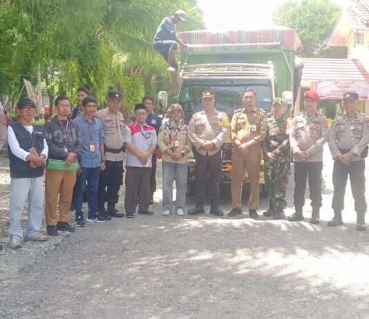 Dijaga Ketat TNI Polri, Logistik Pemilu dari PPK Mangkutana Menuju PPS Kasintuwu Aman