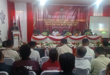 Rapat Pleno Rekapitulasi Perhitungan Suara Tingkat Kabupaten Morut dalam Pemilu 2024