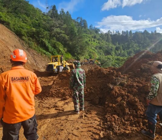 Material Longsor di Luwu Sudah Dibersihkan, Jalan Penghubung Bastem dan Palopo Sudah Bisa Dilewati