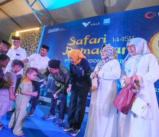 Bagikan Bingkisan ke 500 Anak Yatim dan 100 Panti Asuhan, PT Vale Dukung Program Amaliah Ramadan