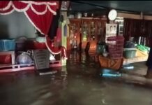 Sungai Baliase Meluap Diguyur Hujan, Puluhan Rumah di Desa Polewali Luwu Utara Terendam Banjir
