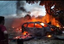 Saat Terbakar, Mobil Pelangsir BBM Ini Melaju Tanpa Sopir Lalu Menabrak Rumah