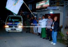 Wabup Morut Lepas Peserta Pawai Takbir dalam Rangka Menyambut Hari Raya Idul Fitri 1445 H