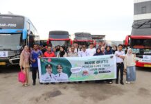 Kepala Dishub Lutim Resmi Lepas 291 Peserta Program Mudik Gratis Tahun 2024