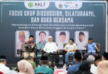 Buka Puasa Bersama KKLT Lutim, Wakil Bupati Sebut Kontribusi PT Vale Besar Dalam Pengembangan SDM