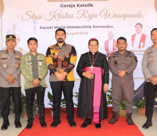 Hadiri Peresmian Gereja, Ini Pesan Wakil Bupati Luwu Timur