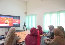 Ketua DWP Lutim Hadiri Silaturahmi DWP Pusat Secara Virtual