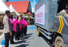 Peduli Korban Banjir Bandang Luwu, Polres Luwu Timur Kirim Bantuan Logistik
