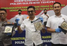 Ditresnarkoba Polda Sulteng Tangkap Kurir dan Amankan Belasan Kilogram Sabu