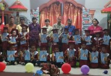 Penamatan Murid TK Sri Ganesha dihadiri Camat dan Bunda Paud Tomoni Timur