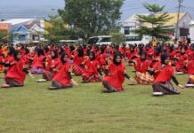 Pecahkan Rekor MURI, Siswa Asal Lutim Ikut Serta Dalam Festival Sulsel Menari