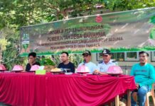 Camat Angkona Tanam Pohon Dalam Rangka Program Peduli Lingkungan di Desa Tawakua