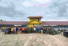 Sinergitas TNI/Polri, Pemdes dan Masyarakat Lakukan Gotong Royong