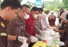 Kajari Luwu Utara Musnahkan Barang Bukti Perkara TPU