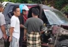 Dump Truck Milik Mantan Kades di Luwu Timur Tabrak Dua Mobil Polisi