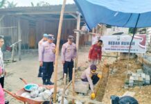 Kades Pancakarsa Senang Warganya Dapat Bedah Rumah HUT Bhayangkara ke 78