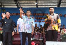 Hadir di Pembukaan PRPG GKST, Wabup Berikan Semangat ke Kontingen Luwu Timur