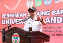 Resmikan Gedung Baru Unanda Palopo, Budiman : Langkah Penting Tingkatkan Kualitas Pendidikan