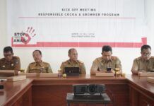 Gandeng SCF, Pemkab Lutim Sosialiasasi Kick Of Meeting Responsible Cocoa and Growher Program
