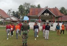 Anggota Koramil 1311-05 Melaksanakan Pelatihan Paskibraka Tingkat Kabupaten Morut
