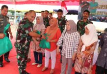 Kodim 1311/Morowali Hadiri Vicon Peresmian 2.664 Titik Air Bersih