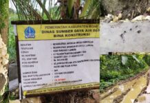 Penampakan Proyek Irigasi Rp. 800 Juta di Bone Diduga Asal Jadi, Jalan Tani Juga Rusak !