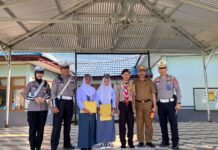 Satlantas Polres Luwu Utara Gelar Police Goes to School di SMKN 2