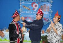 Hut ke 99 Desa Koromatantu, Pemdes Gelar Acara Molimbu