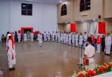 Sekda Kukuhkan Paskibraka Kabupaten Morowali Utara