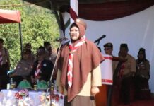 Asisten Pemerintahan dan Kesra Buka Kemah Lomba Pramuka Penegak Tingkat Cabang Lutim