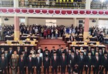 45 Anggota DPRD Bone Resmi di Lantik, Andi Erwin Terwo :Wajib Menjaga Keharmonisan