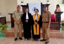 Camat Tomoni Timur Hadiri Penguraian dan Peneguhan Dua Pendeta Getor