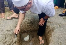 Ketua DMI Letakkan Batu Pertama Pembangunan Masjid Labean Donggala