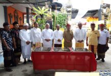 Bupati Hadiri Upacara Padhiksan Apodgala Dwi Jati Maha Gotra Pasek Sanak Sapta RSI