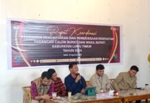 KPU Luwu Timur Rapat Koordinasi Proses Pendaftaran Calon Bupati dan Wakil Bupati