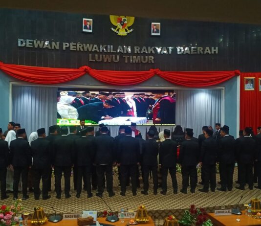Pelantikan dan Pengambilan Sumpah Jabatan 35 Anggota DPRD Luwu Timur Periode 2024-2029