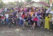 Balap Sepeda Anak Meriahkan HUT Kemerdekaan RI ke-79 di Wotu