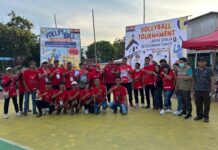 Asisten II Setda Lutim Buka Kegiatan Turnamen Bola Voly Antar Gereja Kecamatan Towuti
