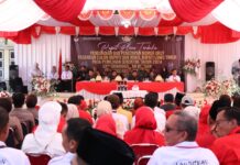 Sekda Hadiri Rapat Pleno Terbuka Penetapan Nomor Urut Cabup dan Cawabup Lutim