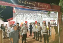 Polres Morut Terjunkan Ratusan Personel Pengamanan Pengundian Nomor Urut di KPu