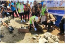 Peletakan Batu Pertama Pembangunan Kantor Cabang Bank Sulteng Oleh Gubernur