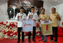 Rapat Pleno KPU, Penetapan Nomor Urut Cabup dan Cawabup Morut