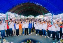 Kampanye Perdana Paslon Delis-Djira di Desa Bungintimbe Kecamatan Petasia Timur