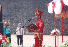 Upacara HUT ke-11 Kabupaten Morwali Utara