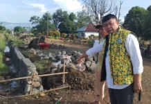 Anggota DPRD Luwu Timur Tinjau Proyek d Towuti