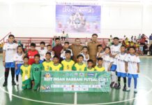 Pjs Bupati Luwu Timur Saksikan Pertandingan SDIT Insan Rabbani Futsal Cup I