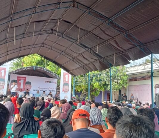 Paslon Bupati Luwu Aguswin Disambut Ribuan Masyarakat Kamanre Dalam Kampanye Ideologis