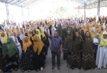 Terbentuk di 15 Kecamatan, Ratusan Emak-Emak Konsolidasi Siap Menangkan Fauzi-Adjie