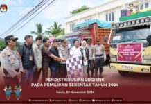 KPU Luwu Timur Distribusikan Logistik Pilkada 2024