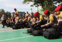 H-3 Pencoblosan Pilkada, Polres Luwu Timur Kerahkan Ratusan Personel Amankan TPS